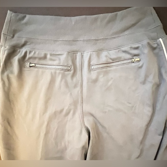 Athleta Venice wide leg, track strip pant Granite blue, white stripe - Picture 7 of 10